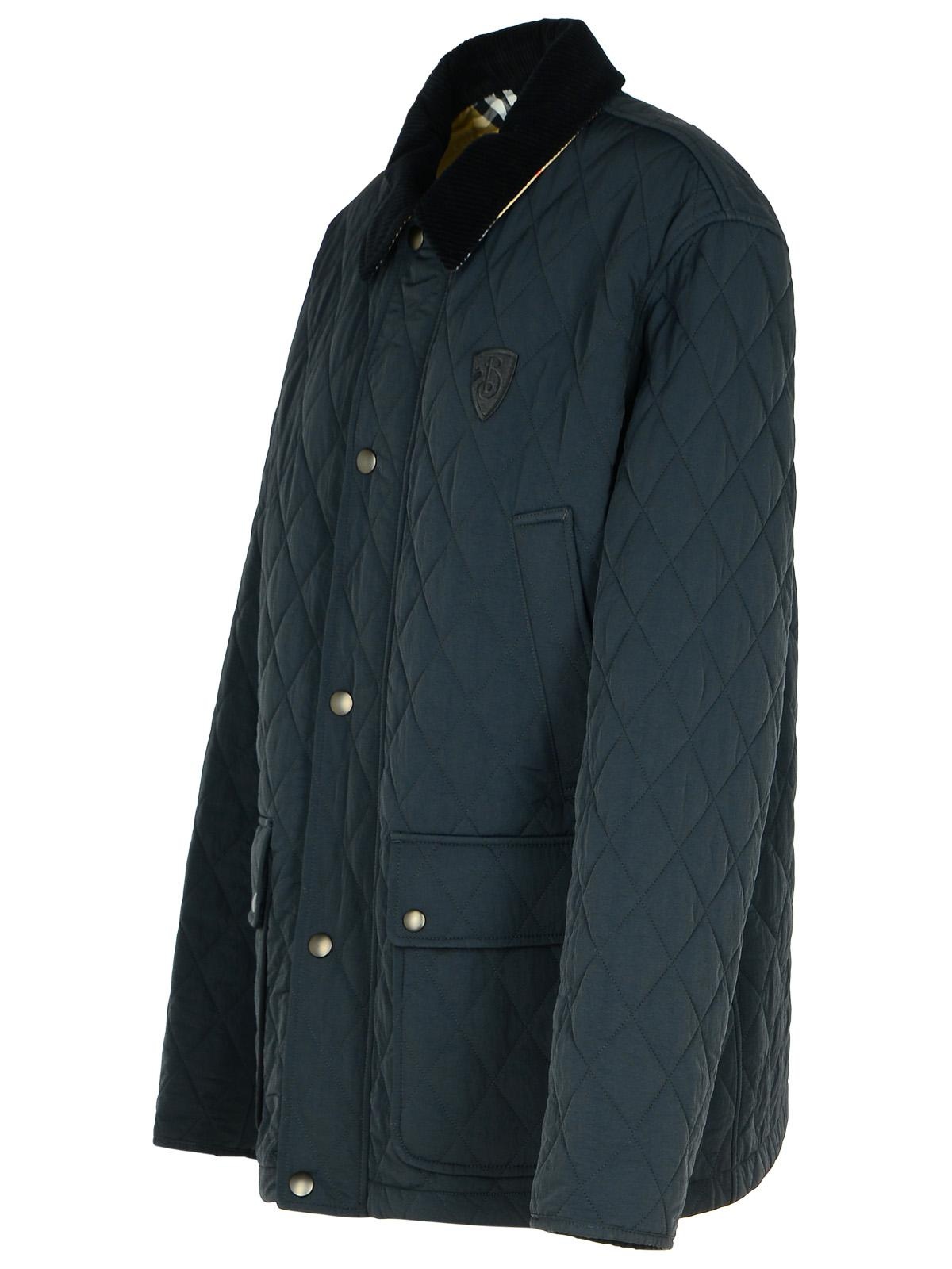 Burberry Quilted Jacket In Black Nylon Man - 2