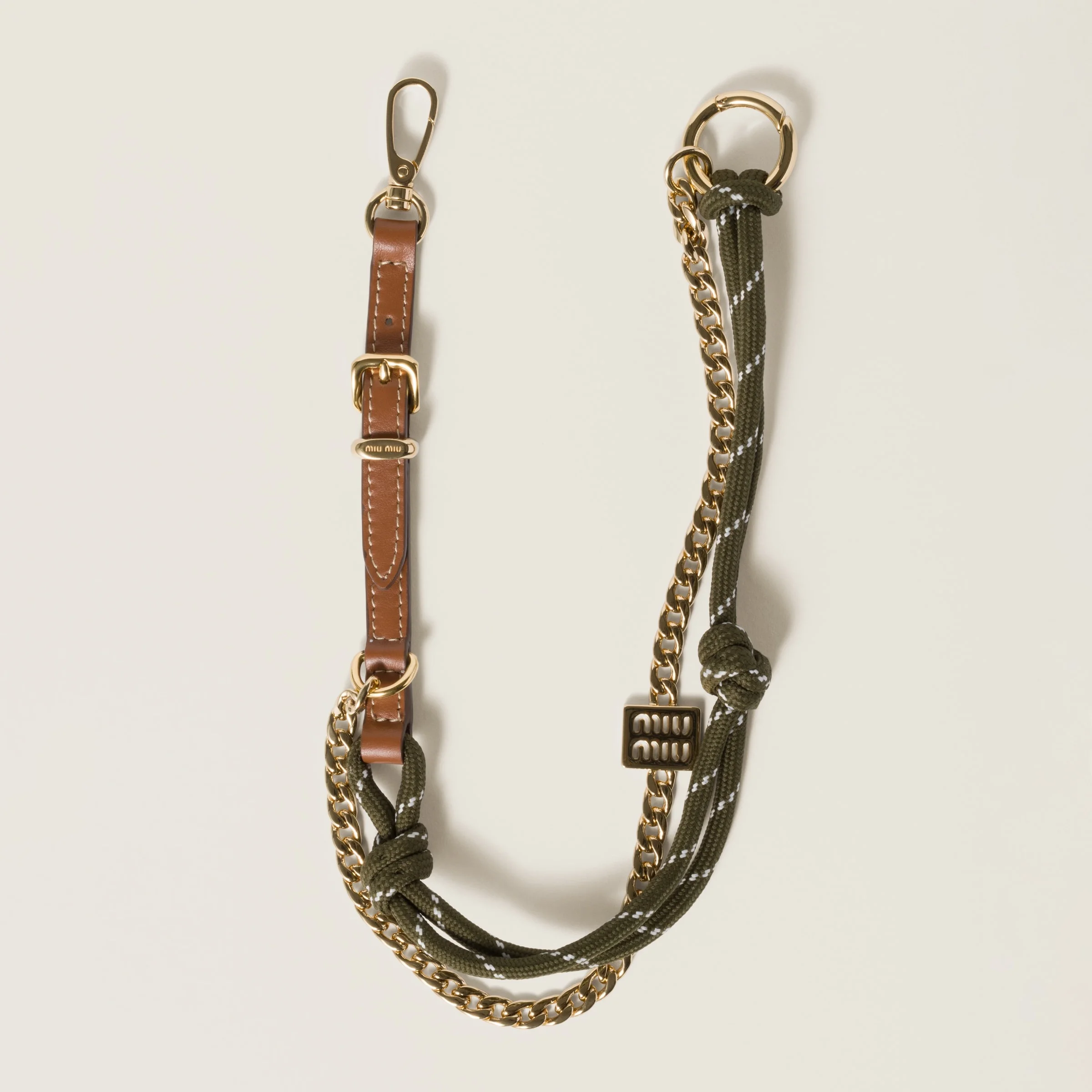 Leather, cord and metal trick - 1