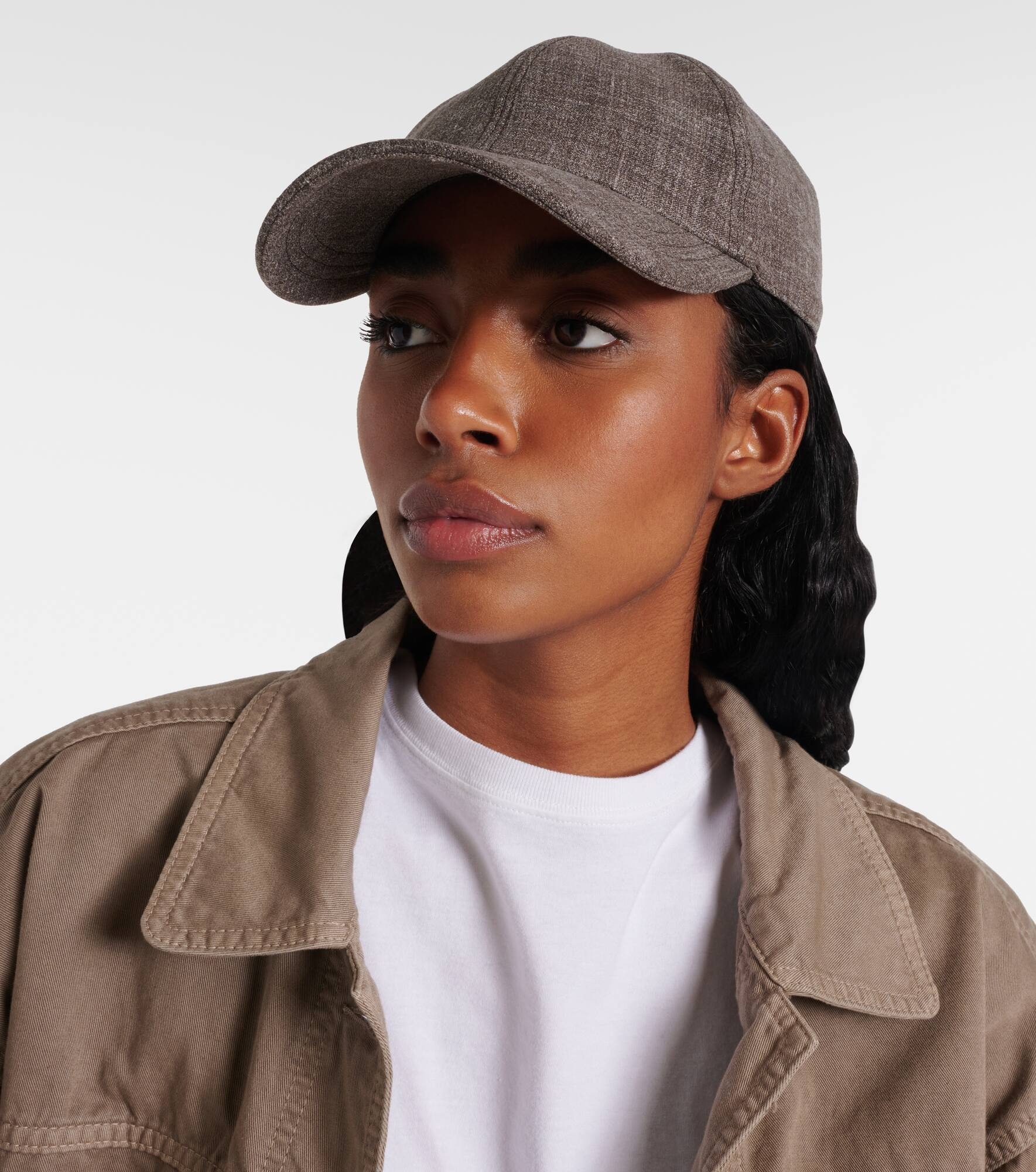 Caspian silk, linen, and wool baseball cap - 2