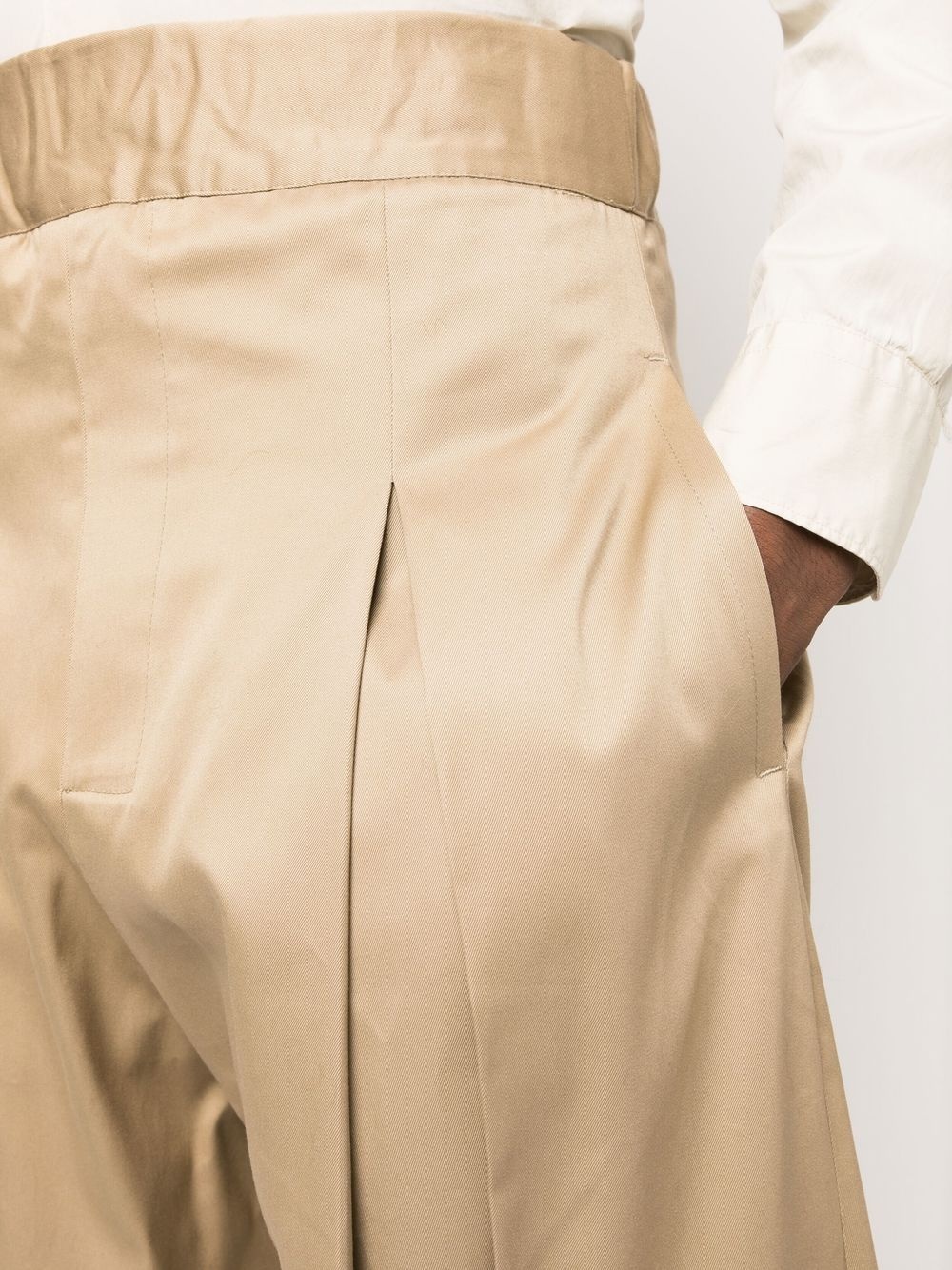 box-pleat wide-leg trousers - 5