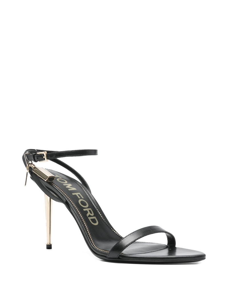 TOM FORD 105 padlock-detail leather sandals outlook