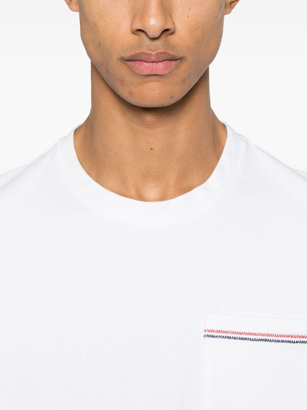 RWB-trim jersey T-shirt - 4