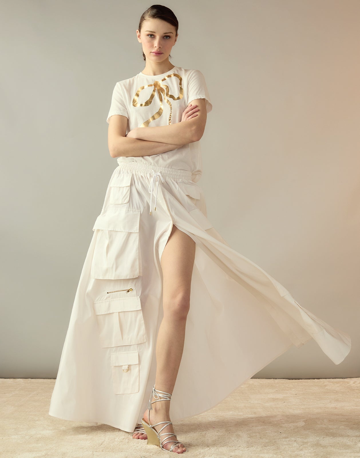 Taffeta Cargo Skirt - 2