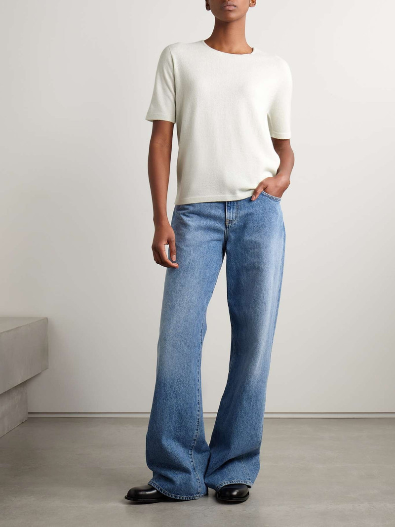 The Row Ipar cashmere T-shirt Light green outlook