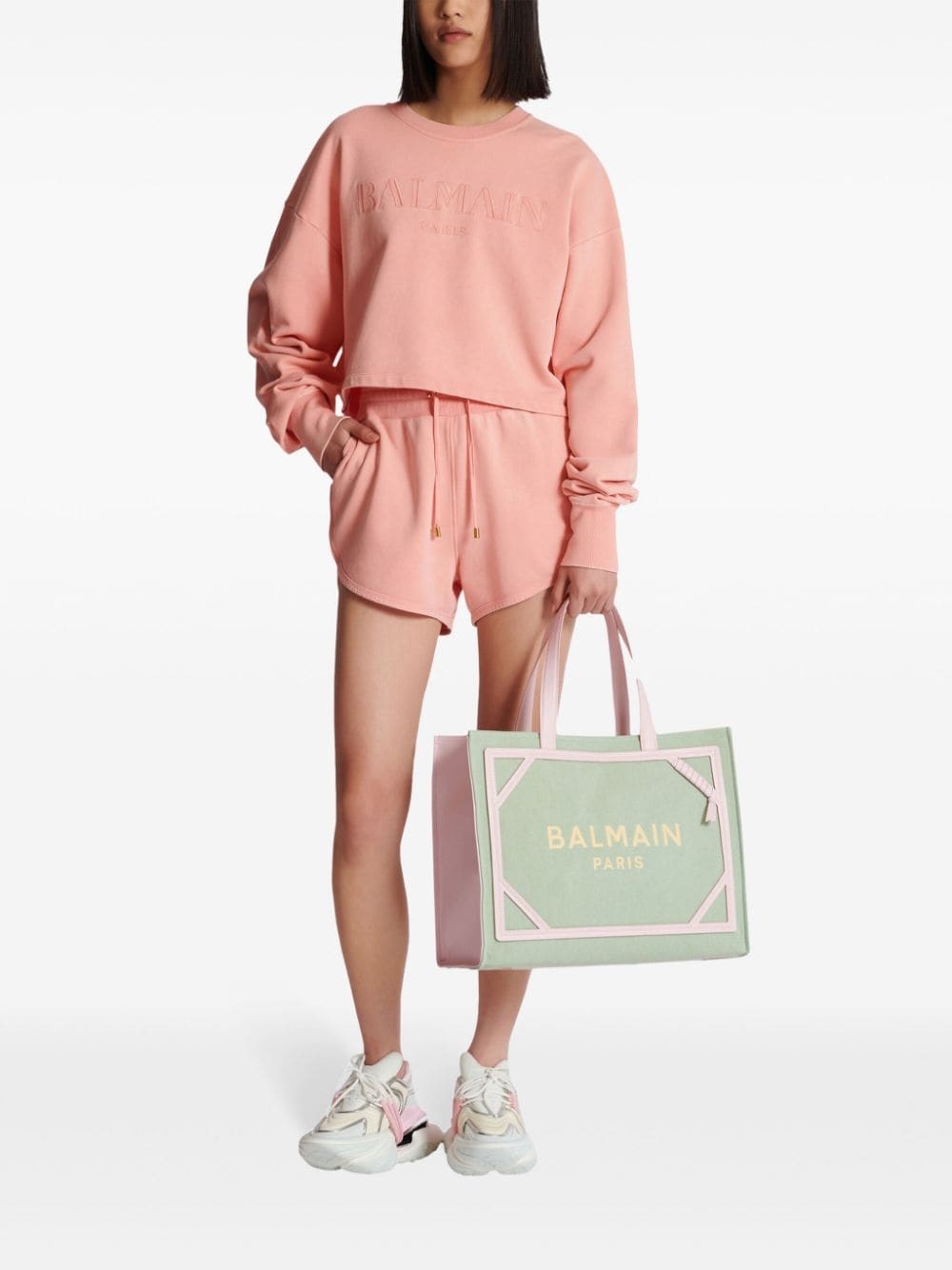 logo-embroidered cotton sweatshirt - 2