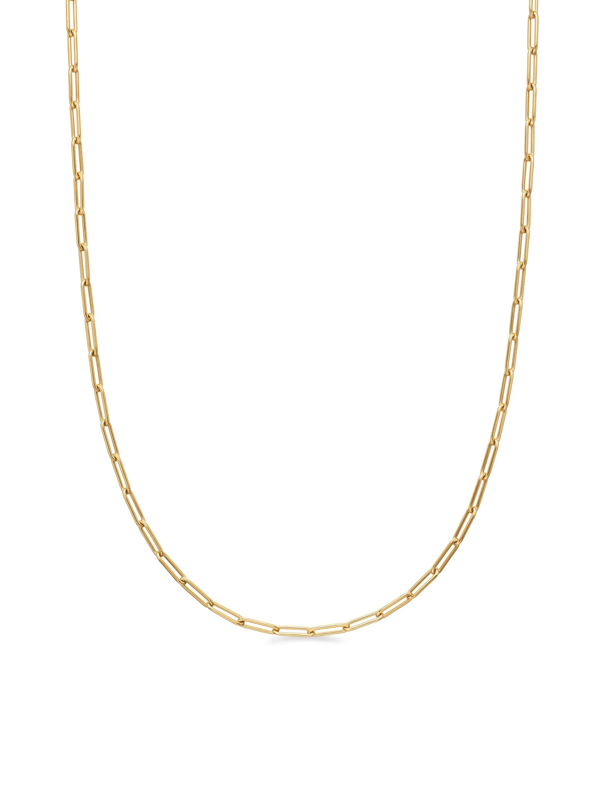 Men's Chain Link Necklace in 18K Yellow Gold - Gold - 1
