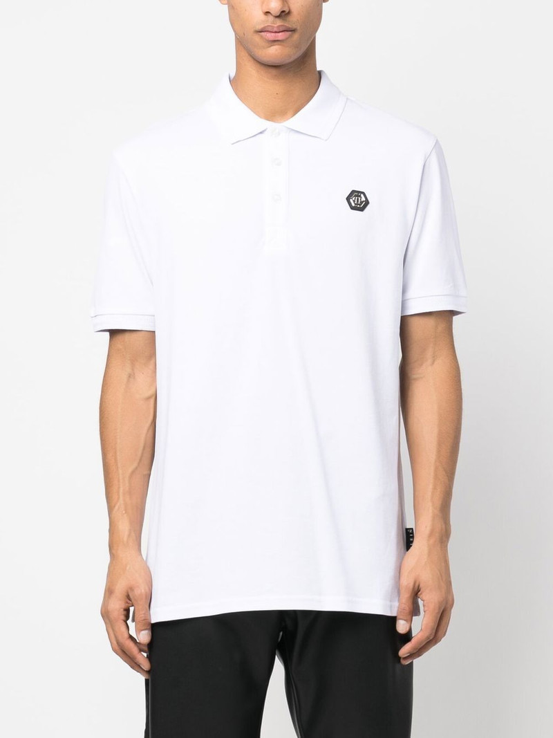 logo-print cotton polo shirt 3