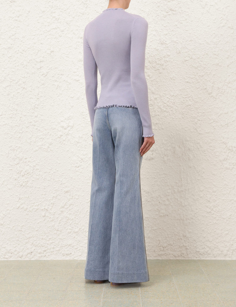 MERINO RUFFLE CARDIGAN 4