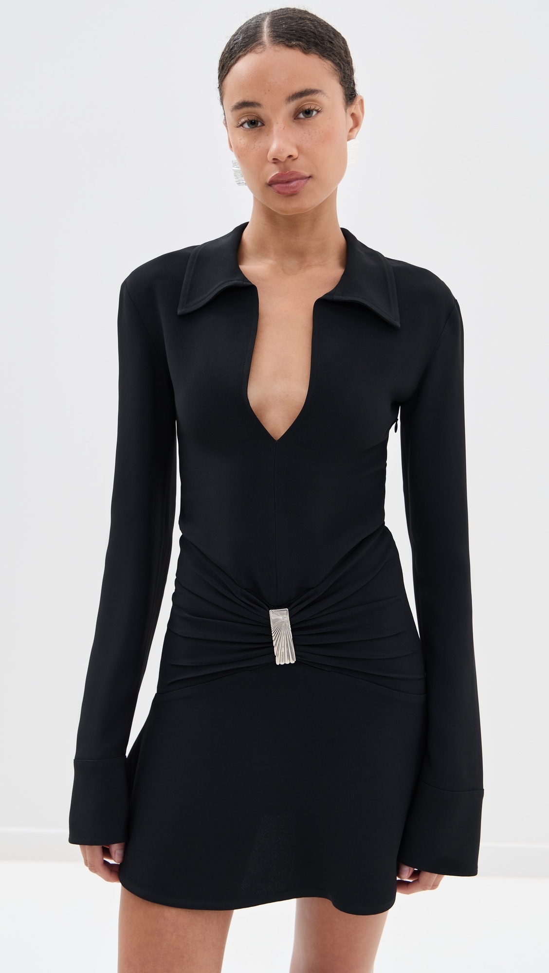 Long Sleeve Collar Dress - 6