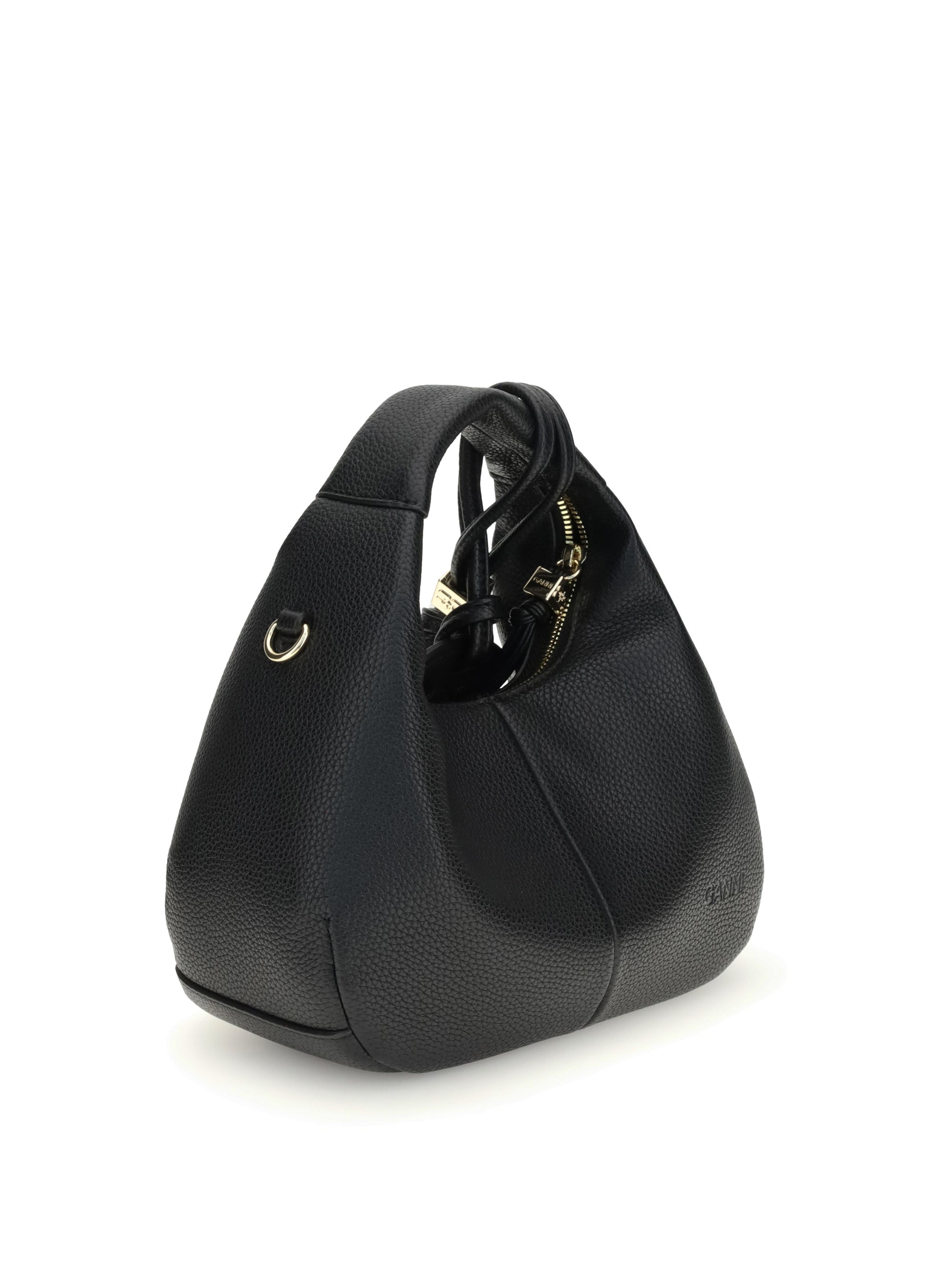 Ganni Women Hobo Mini Grained - 3