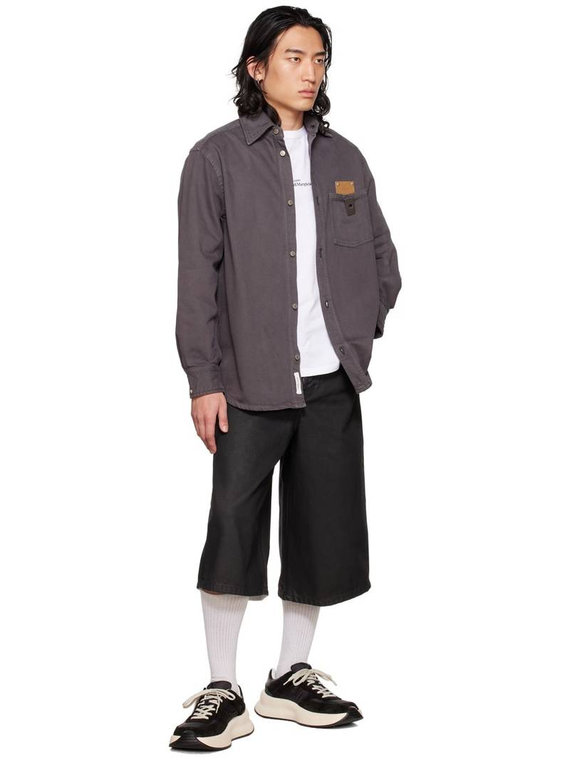 Craig Green Gray Fluffy Hole Shirt outlook
