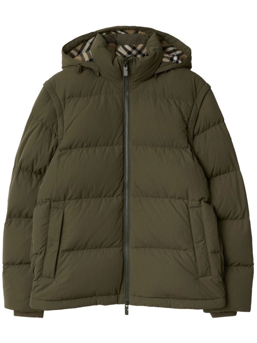 detachable-sleeve puffer jacket - 1