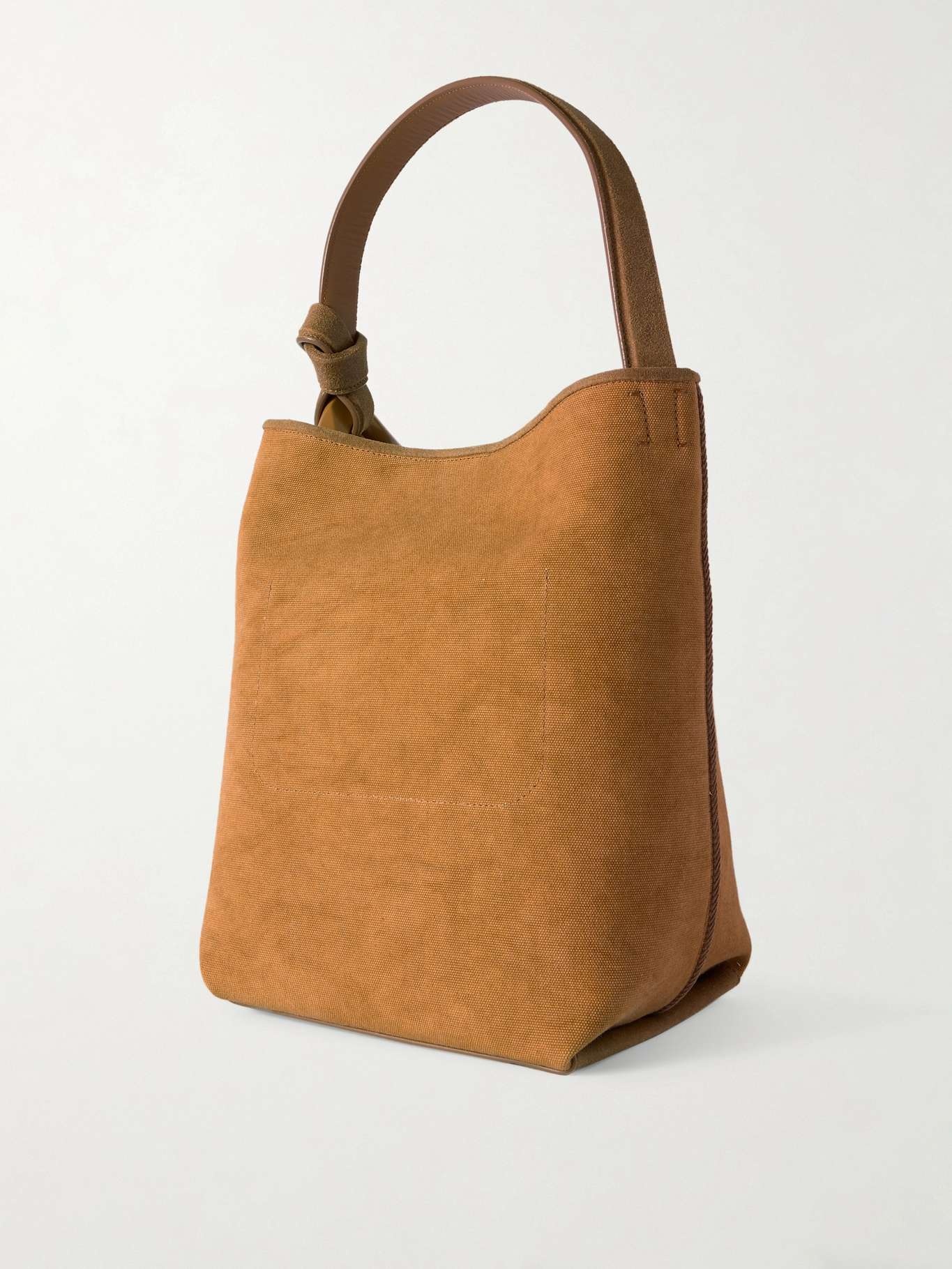 JW Anderson JWA Corner chain-embellished suede-trimmed