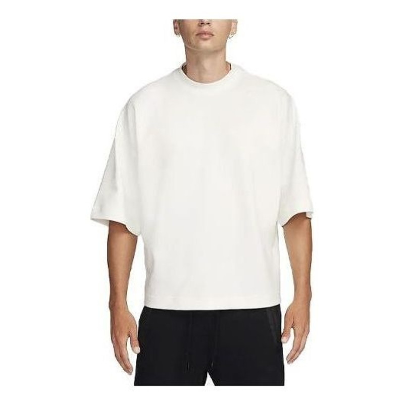 Nike Sportswear Tech Fleece Reimagined Oversized T-shirt Asia Sizing 'White' FB8166-133 - 1