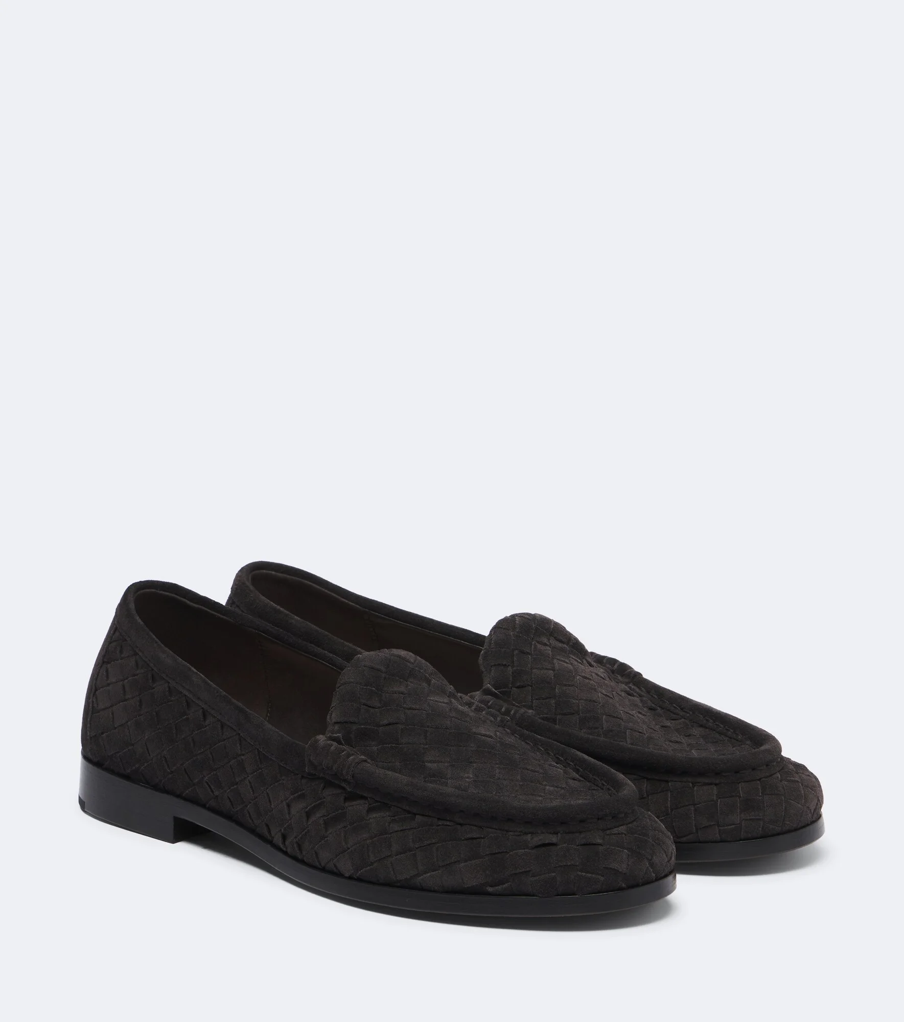Silenzio Intrecciato suede loafers - 1
