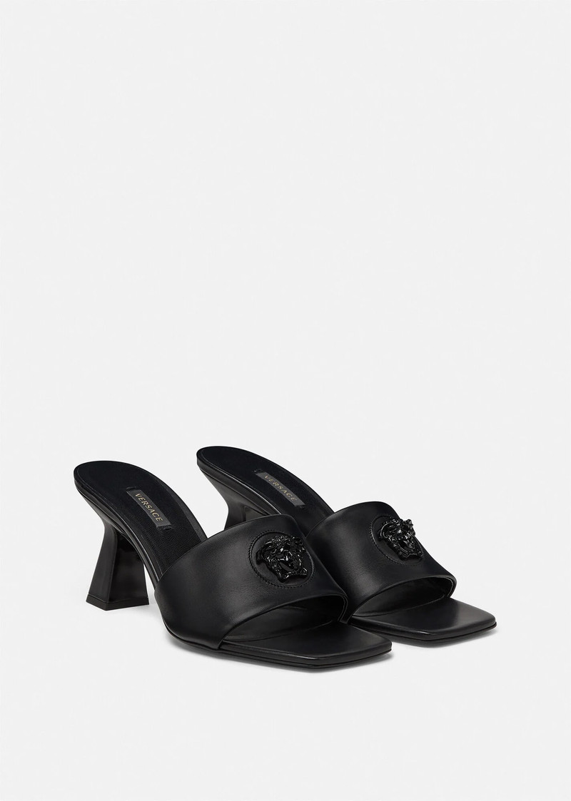 VERSACE La Medusa Mid-Heel Mules outlook