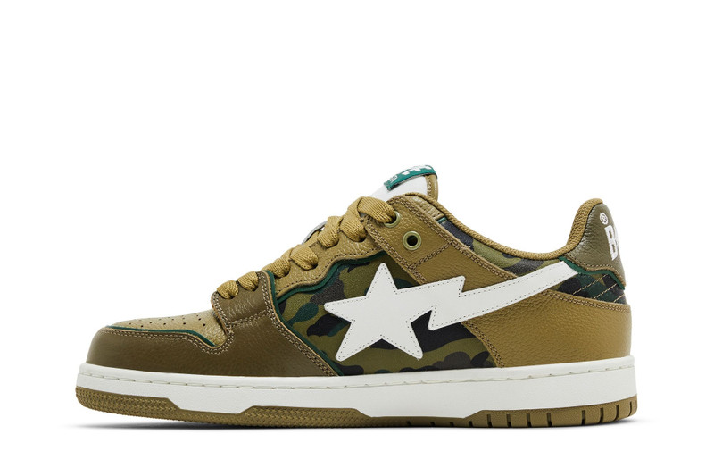 A BATHING APE® Sk8 Sta #4 M1 'Olive Drab' outlook
