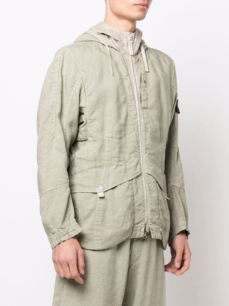 logo-patch shell jacket 3