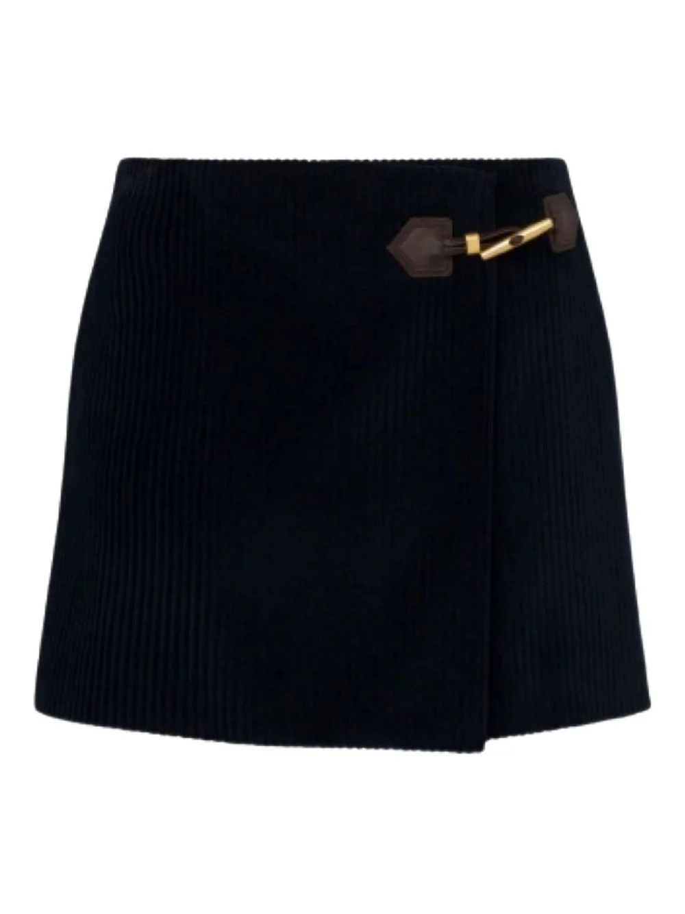buckle-wrap mini skirt - 1