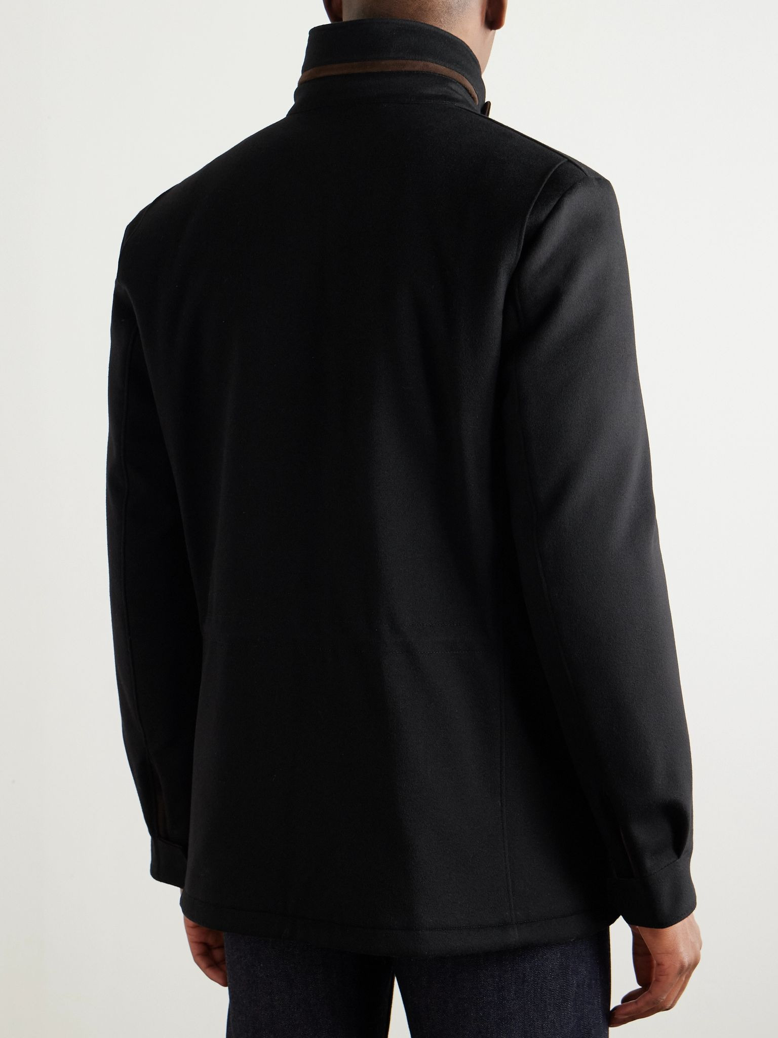 Traveller Padded Rain System® Cashmere Field Jacket Black - 3
