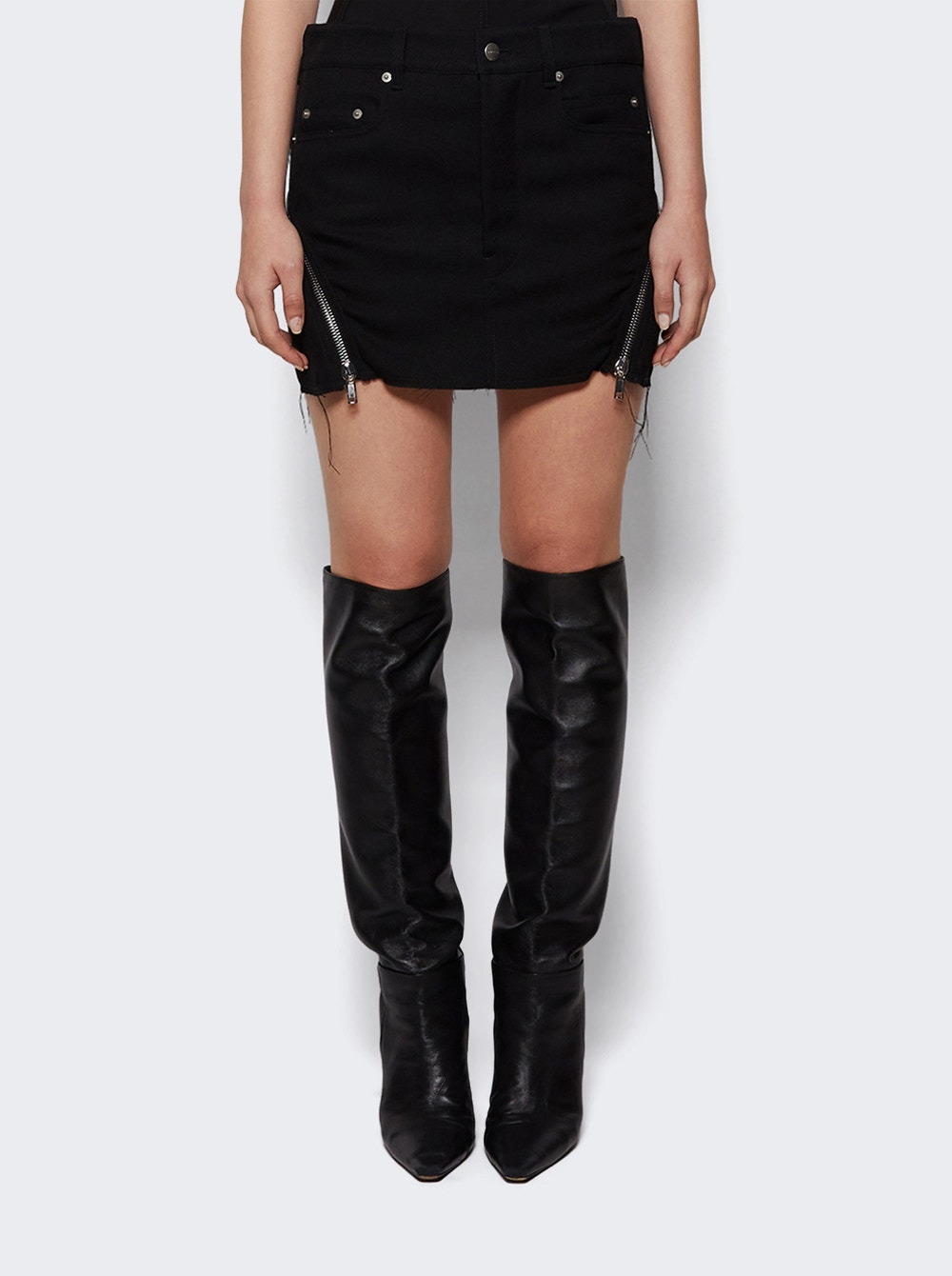 Bolan Banana Mini Skirt Black - 2