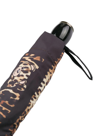 Moschino leopard-print umbrella outlook