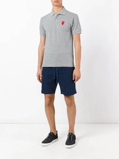 Comme des Garçons PLAY elongated heart polo shirt outlook