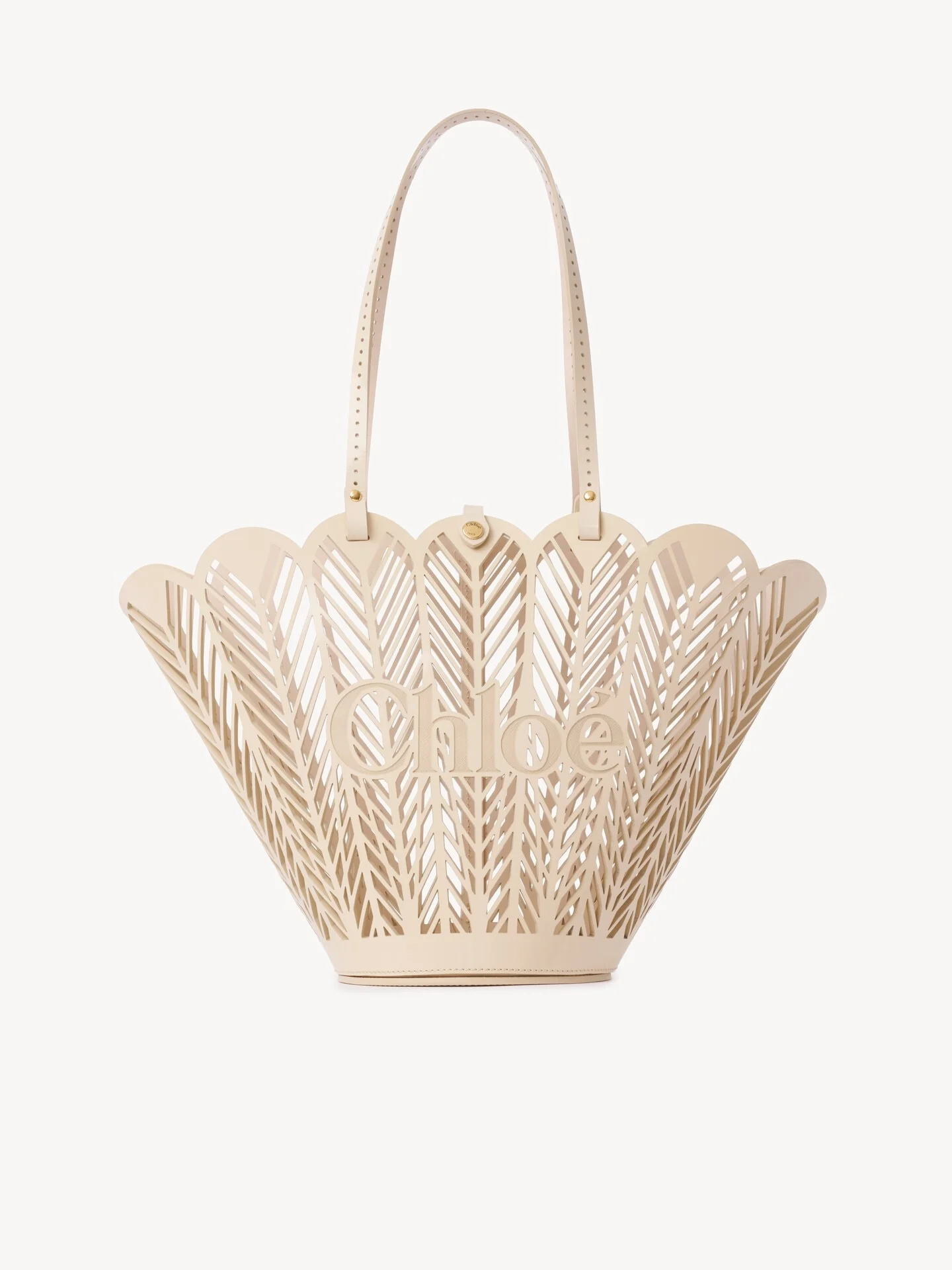 CHLOÉ SOLEIL BASKET BAG IN PATENT CALFSKIN - 1