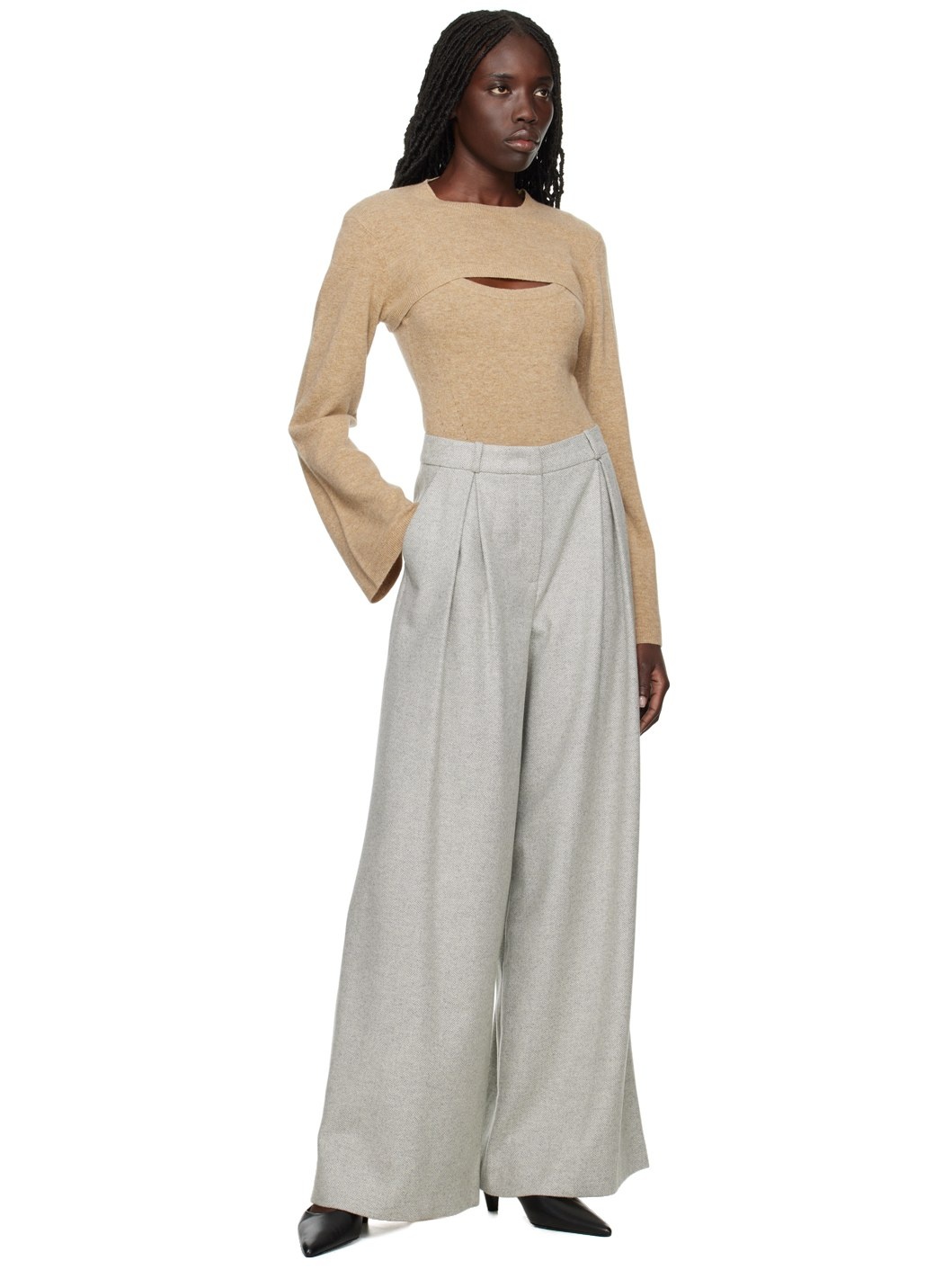 Gray Trento Trousers - 4