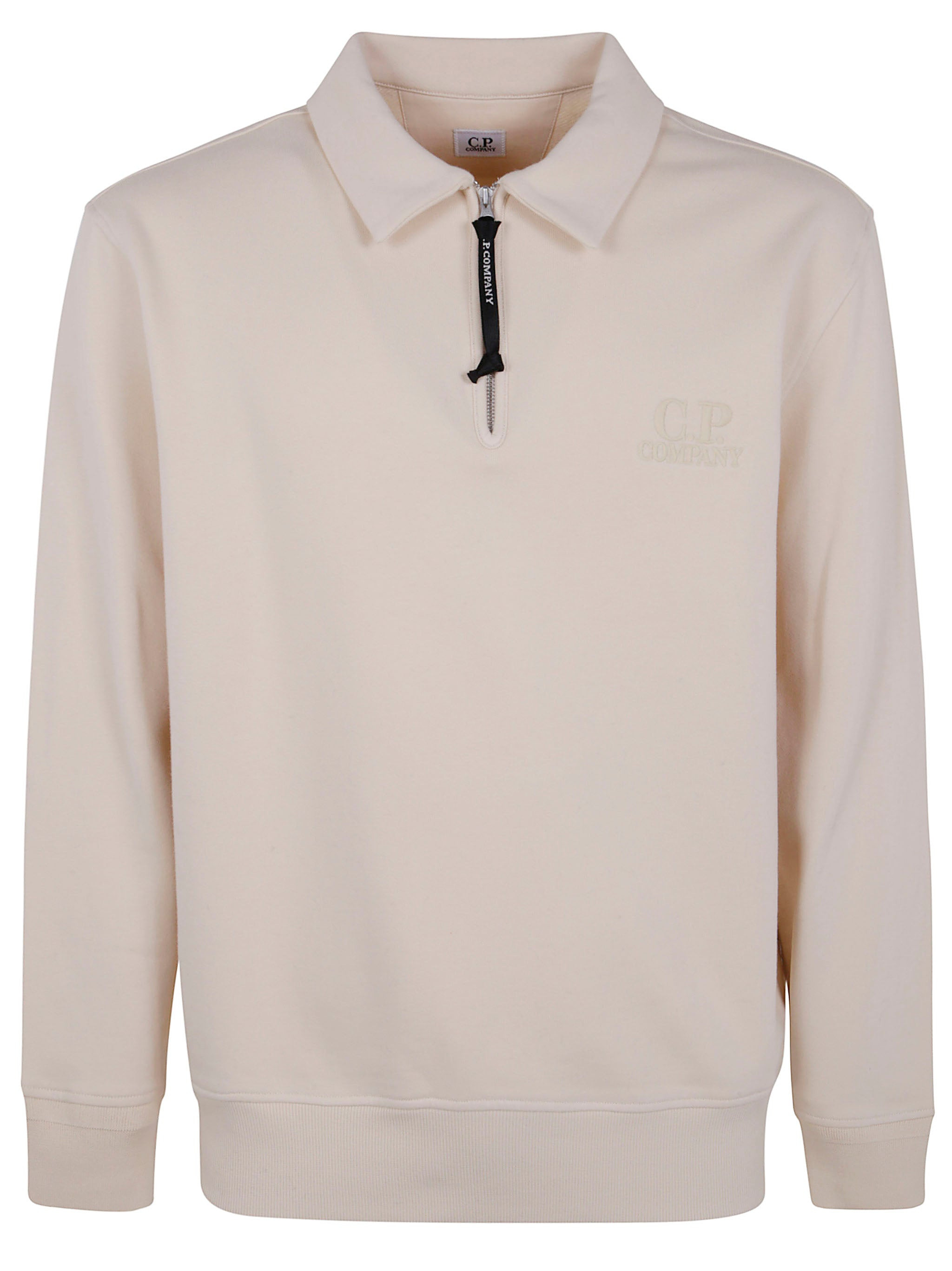 C.P. Company Men Sweatshirts Polo Collar In Diagonal Raised Fleece - 4
