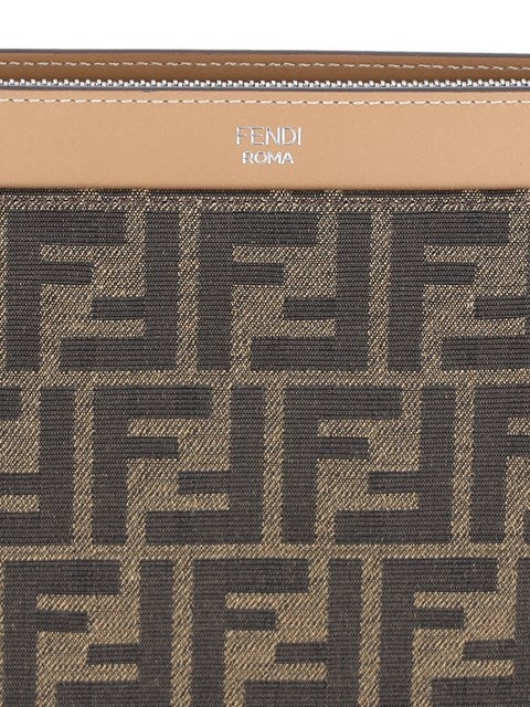 Fendi Men Ff' Large Flat Pouch - 5