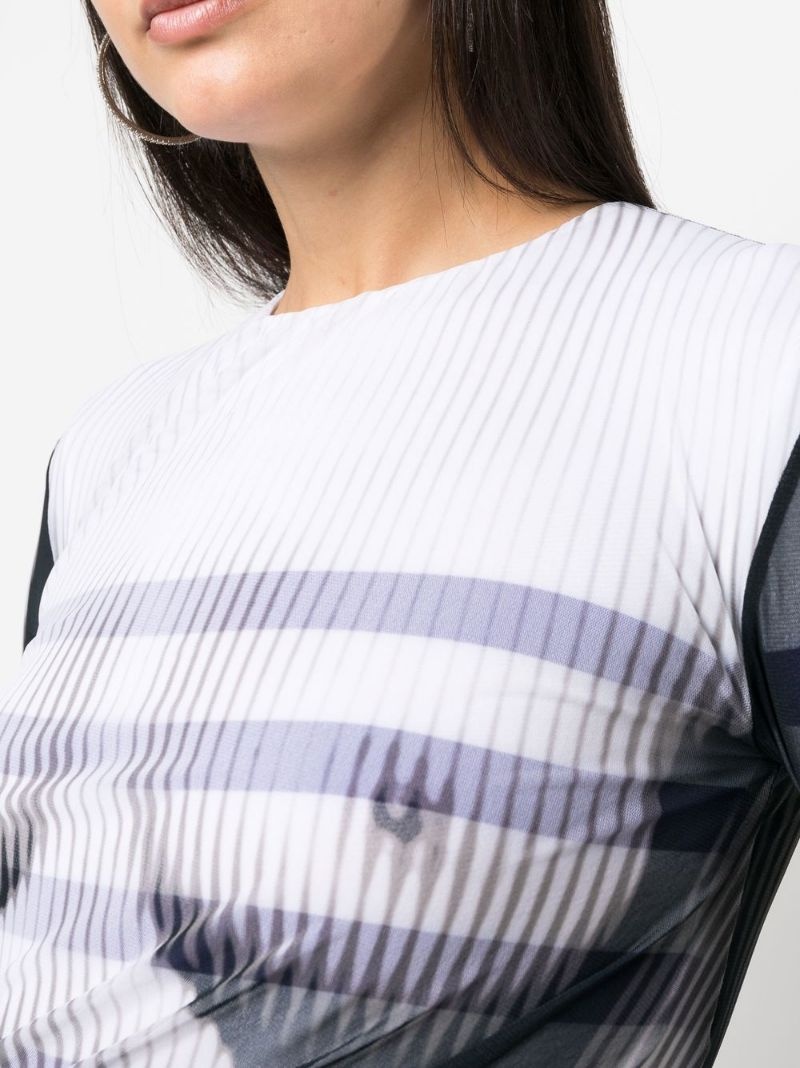 graphic-print long-sleeve body - 5