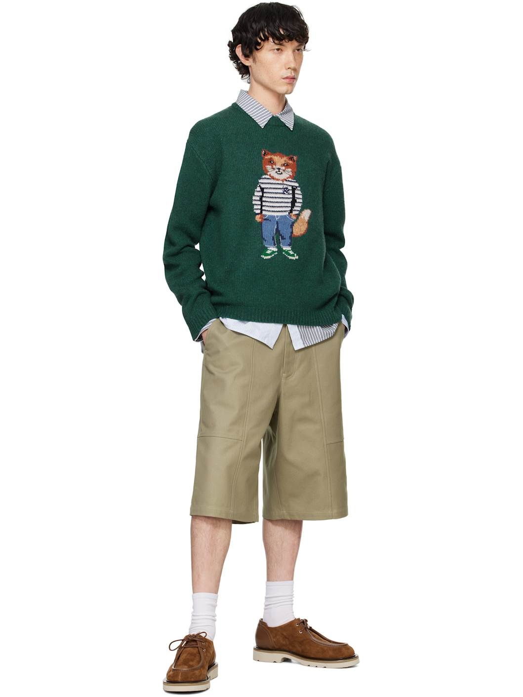 Green Workwear Shorts - 4