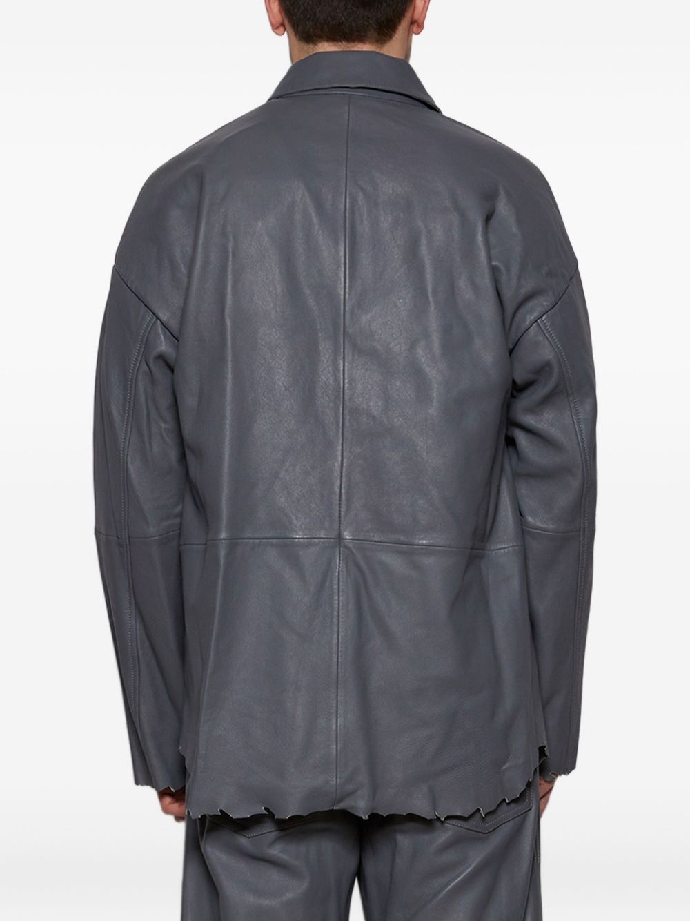 L-Mart-B zip-front leather jacket - 5