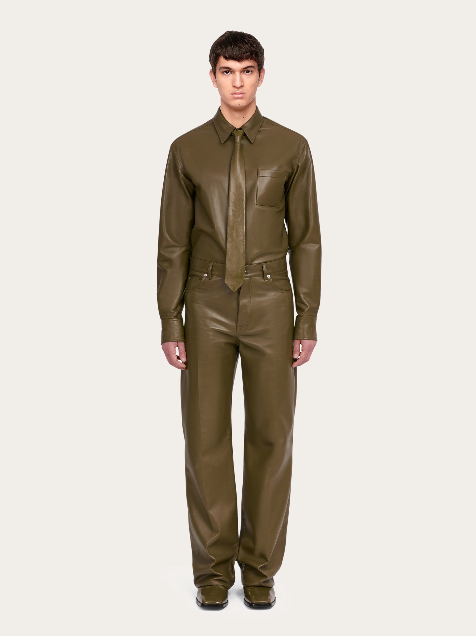 Nappa five pocket trouser - 7