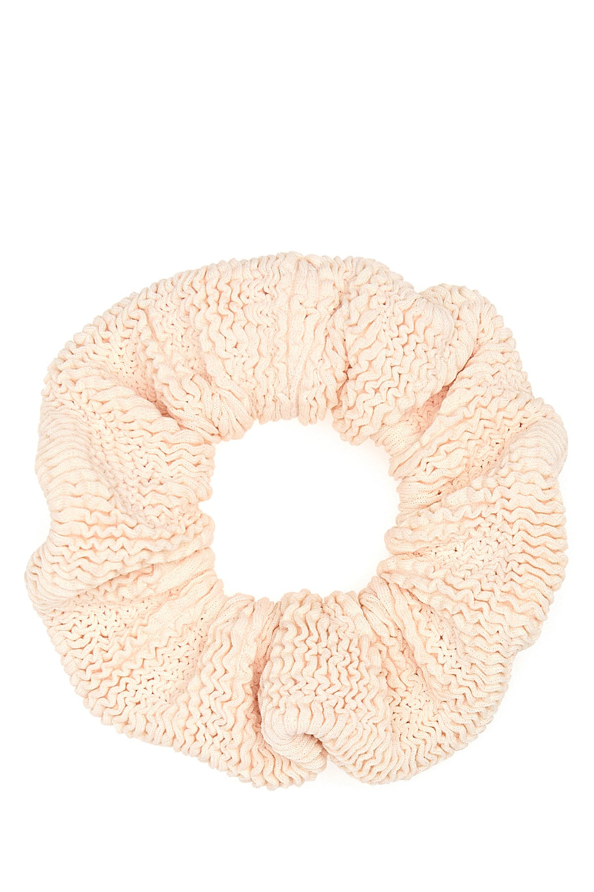 Light pink fabric scrunchie - 1