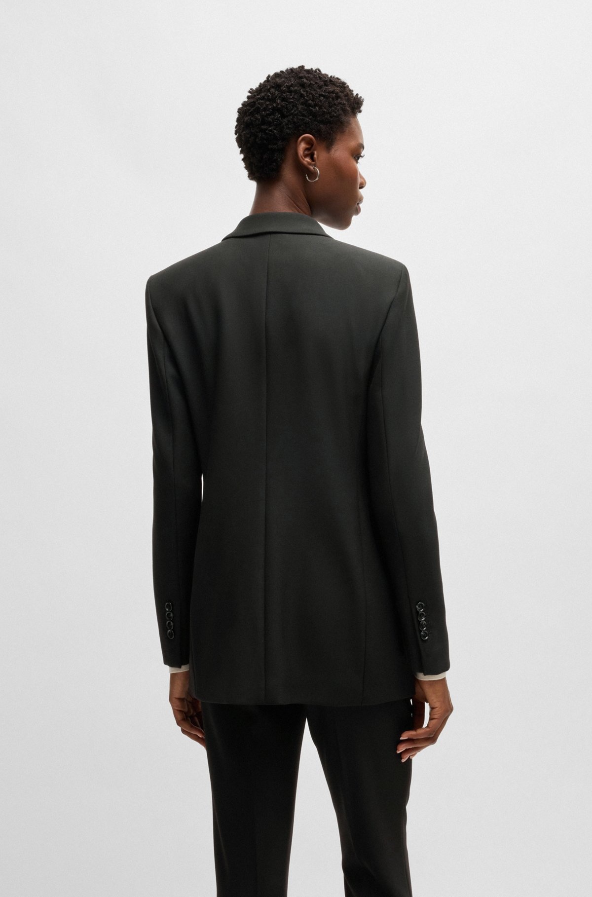REGULAR-FIT JACKET WITH DOUBLE-BREASTED CLOSURE - 4
