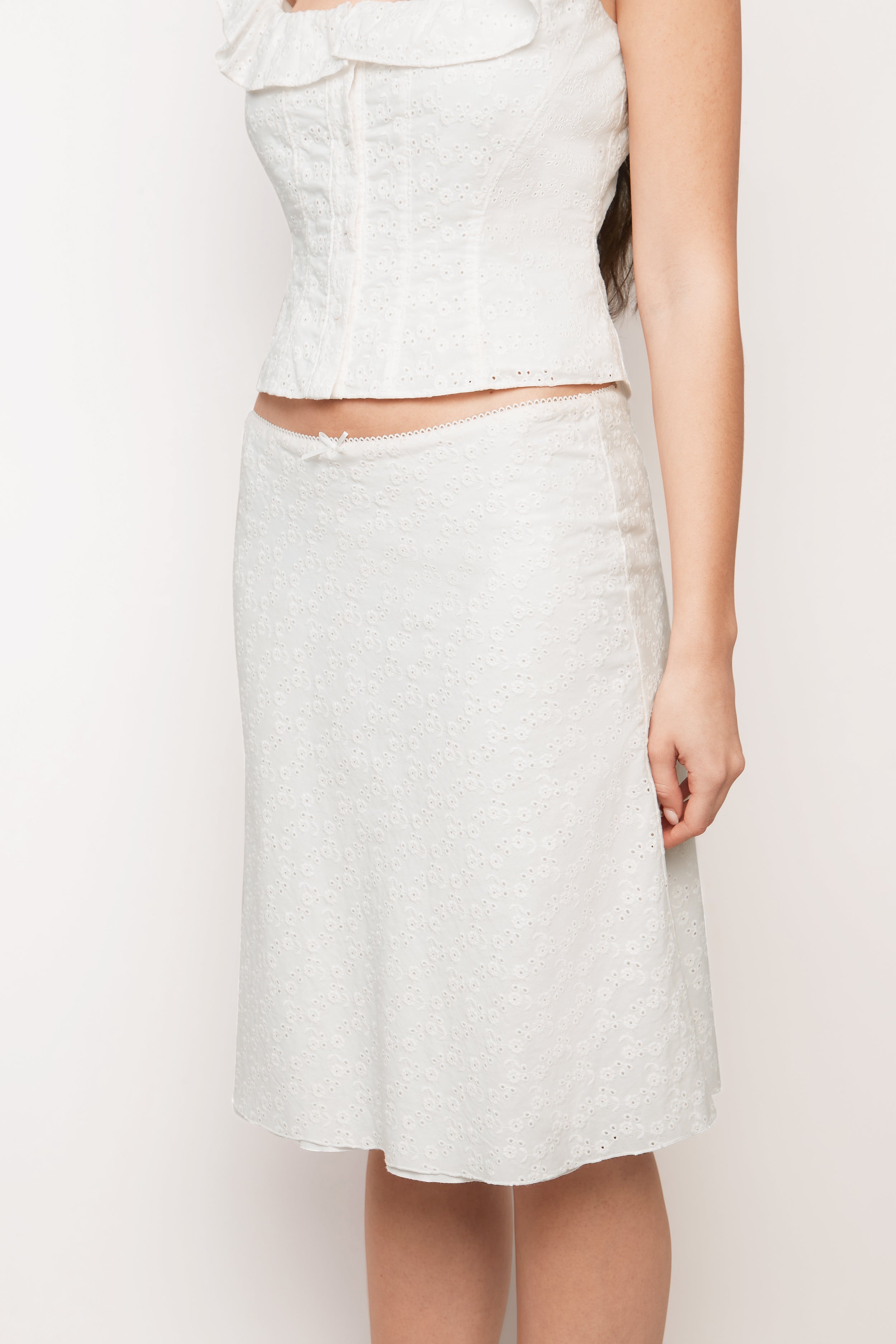 PALOMA SKIRT IN COTTON EYELET - 7