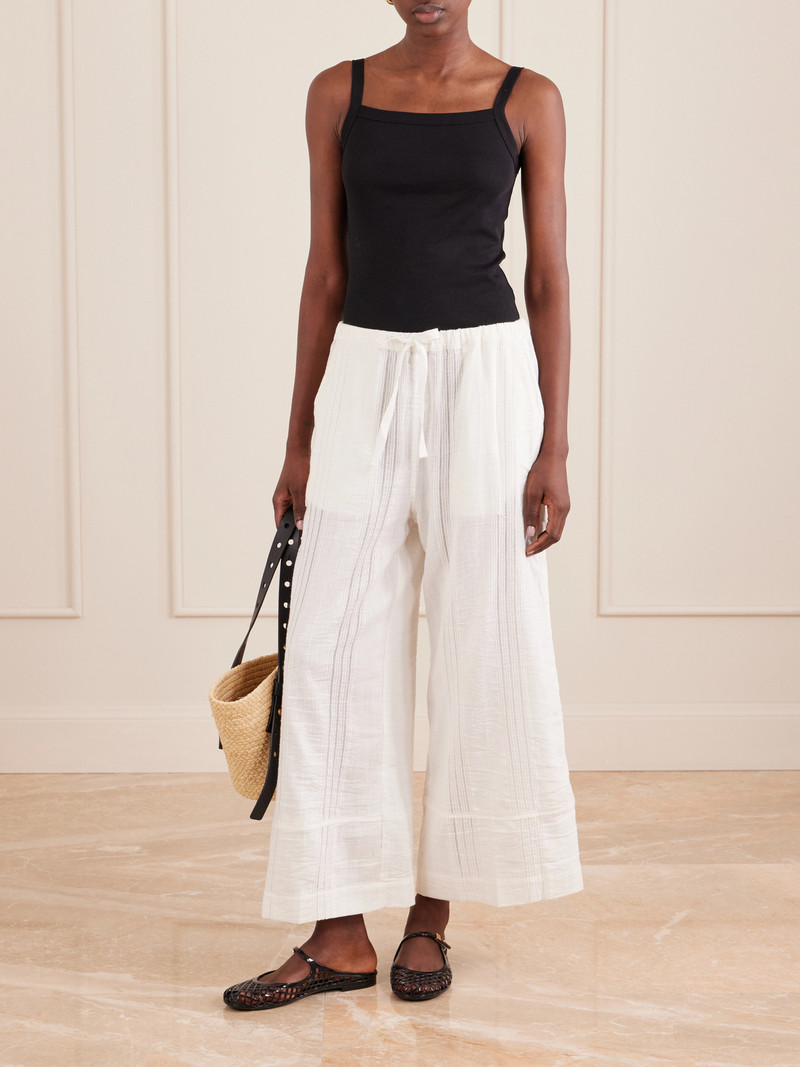 lemlem Desta Striped Cotton Wide-leg Pants outlook