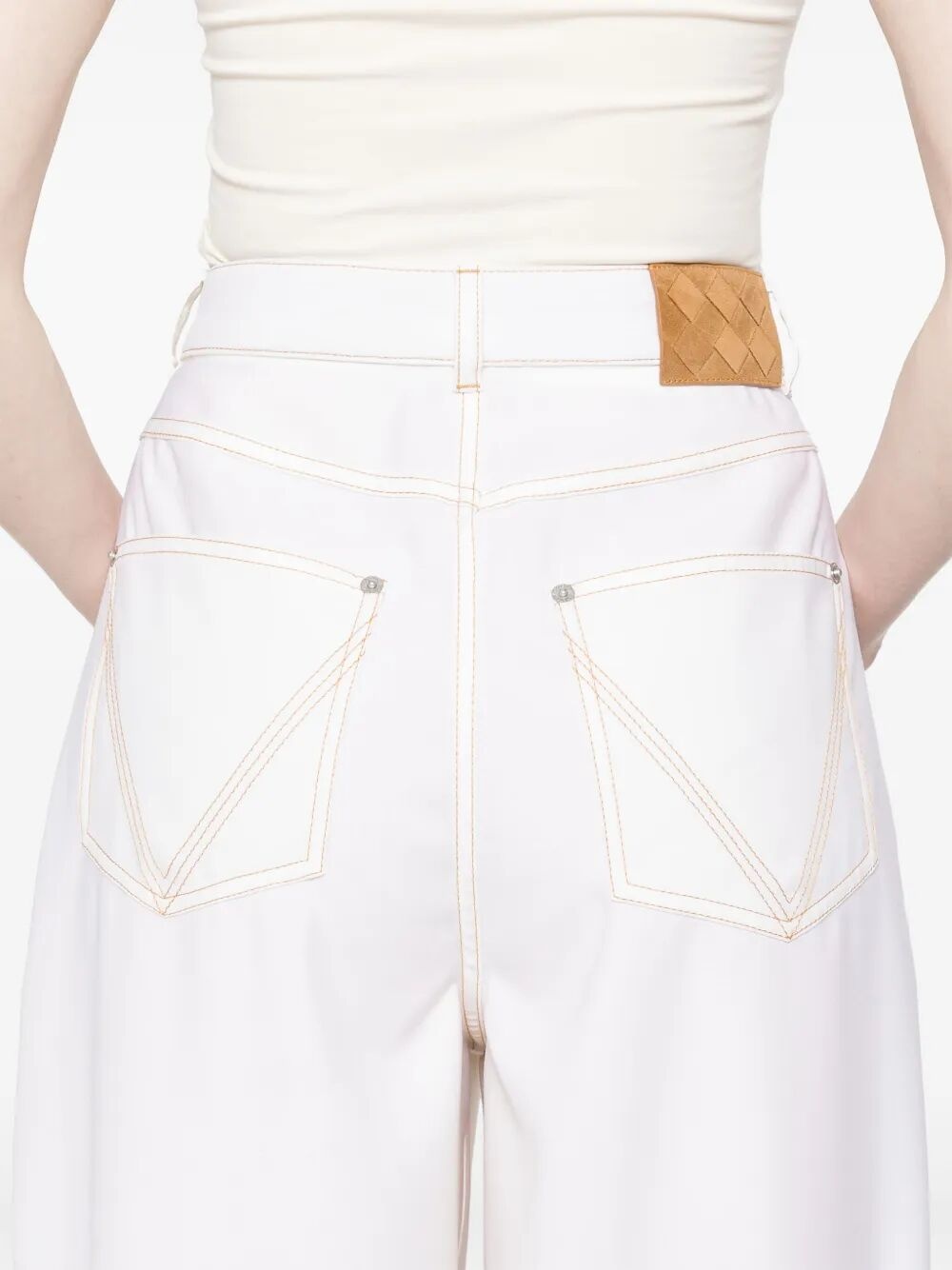 Denim Oversize Fit Trousers - 4