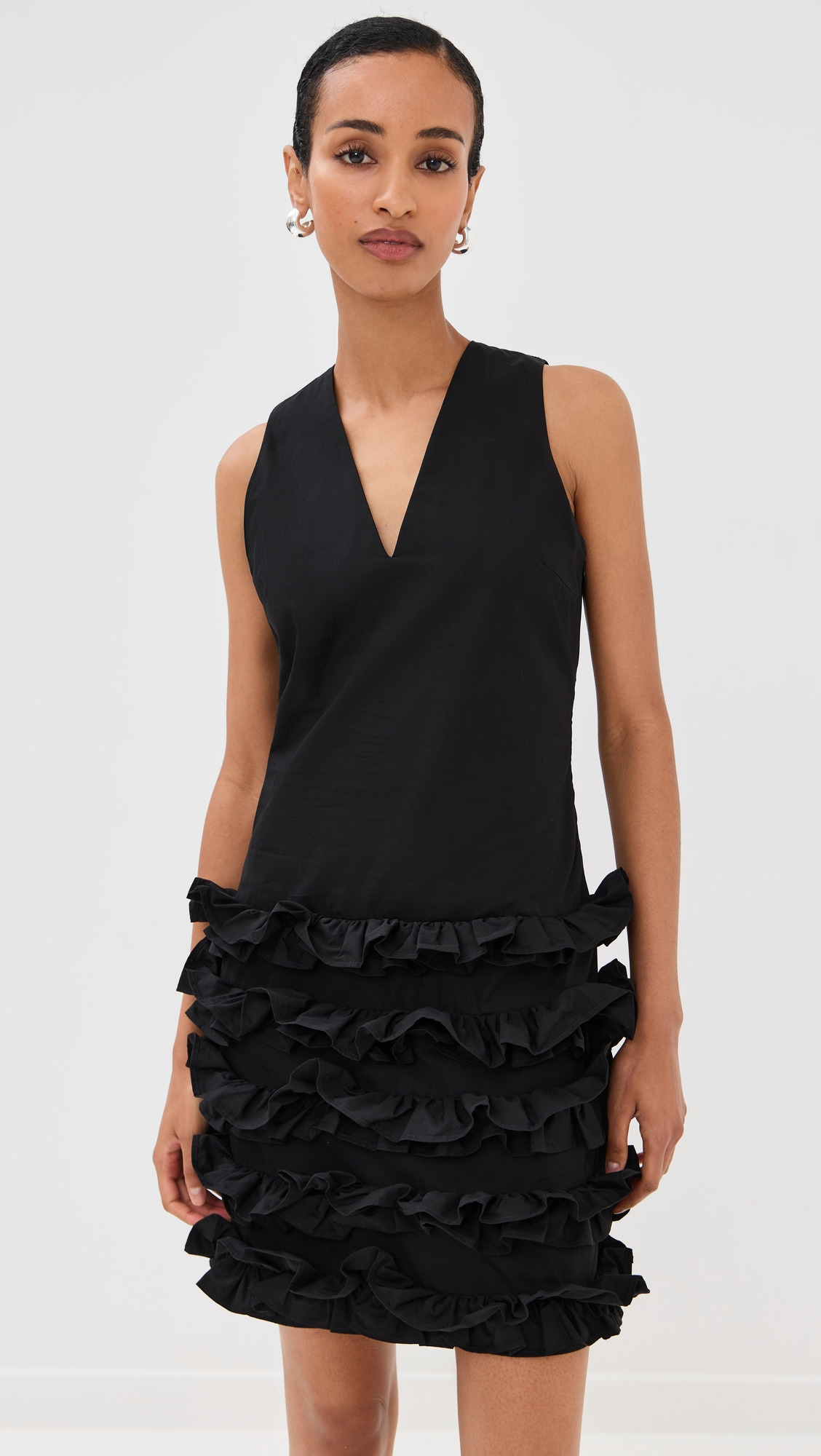 Scenic Cotton Frill Dress - 6