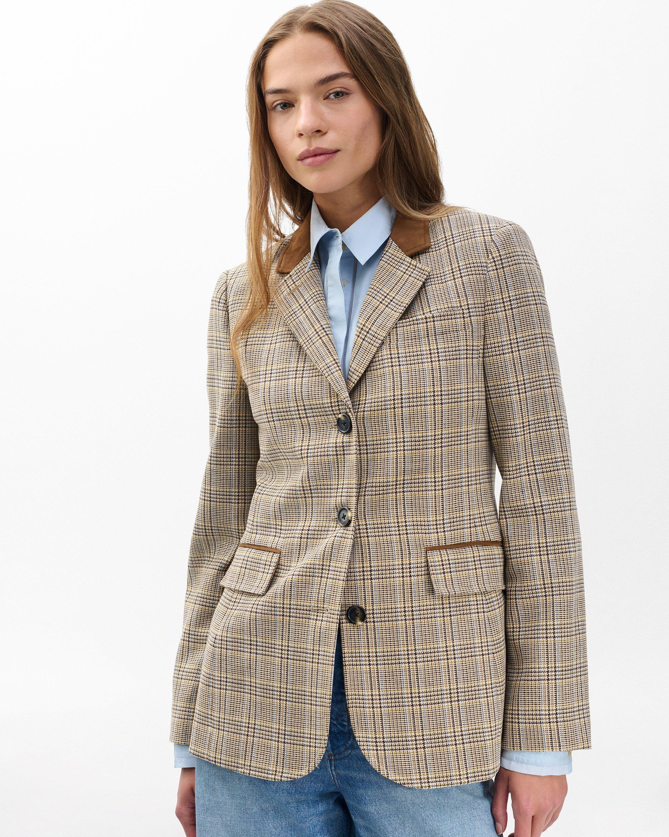 Evia Plaid Blazer - 2