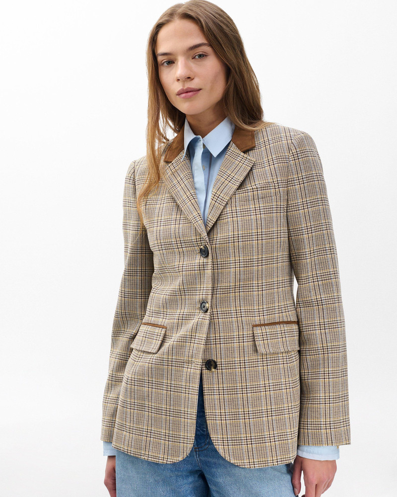 Evia Plaid Blazer 2