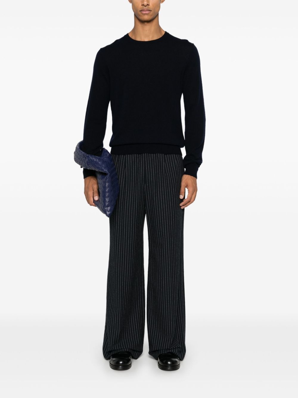 crew neck fine-knit jumper - 2
