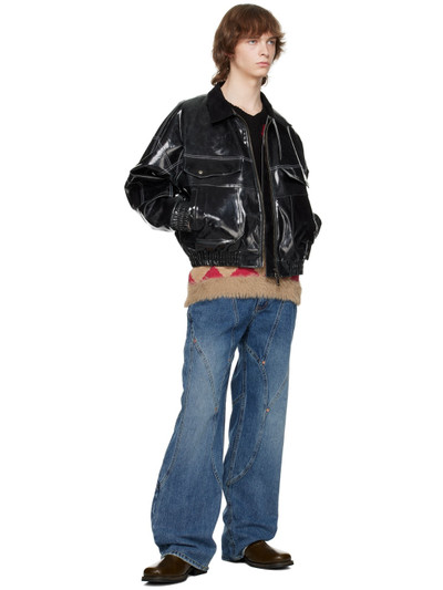 Andersson Bell Black Ortega Faux-Leather Jacket outlook