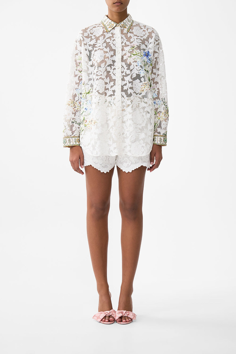 CAMILLA COLLARED SHIRT WITH SIDE BUTTONS outlook