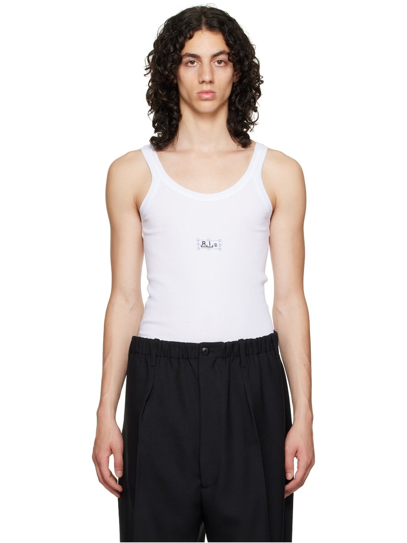 White Printed Tank Top 1