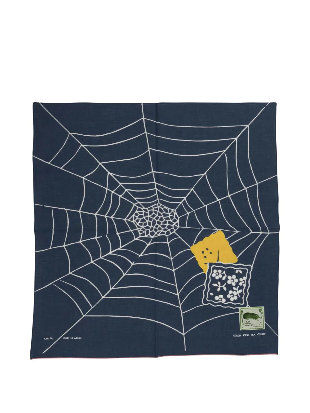 spiderweb graphic-print bandana - 1