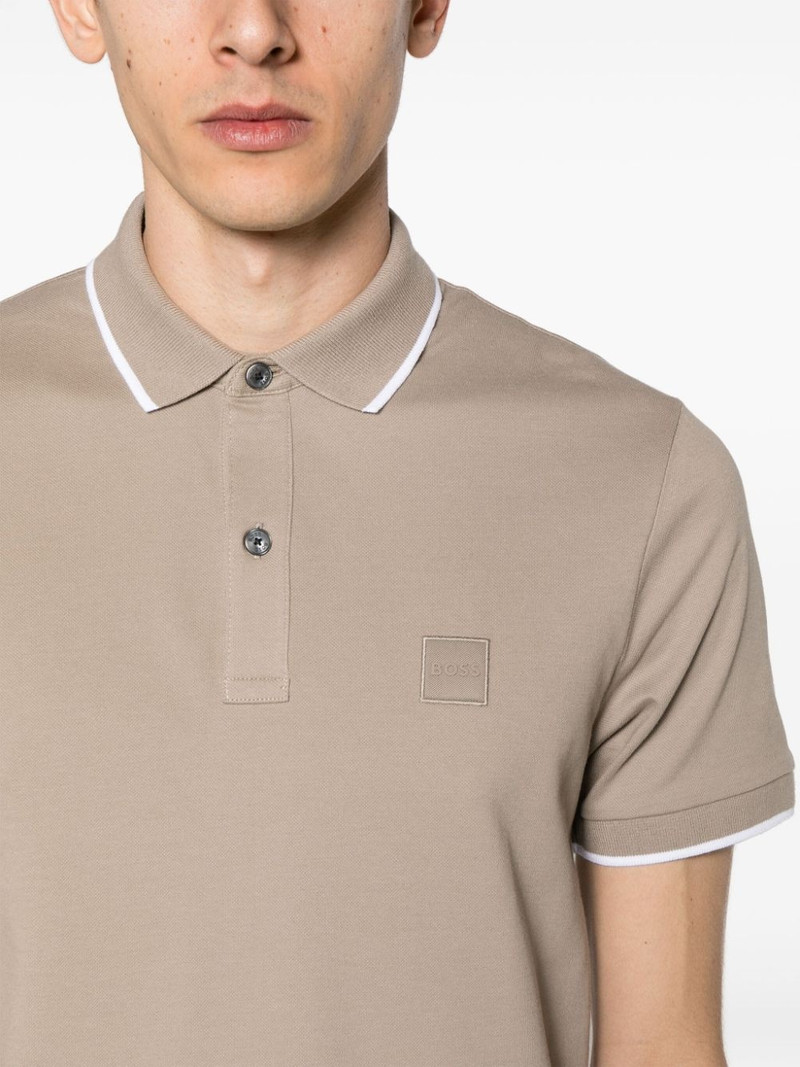 logo-patch piqué polo shirt 5
