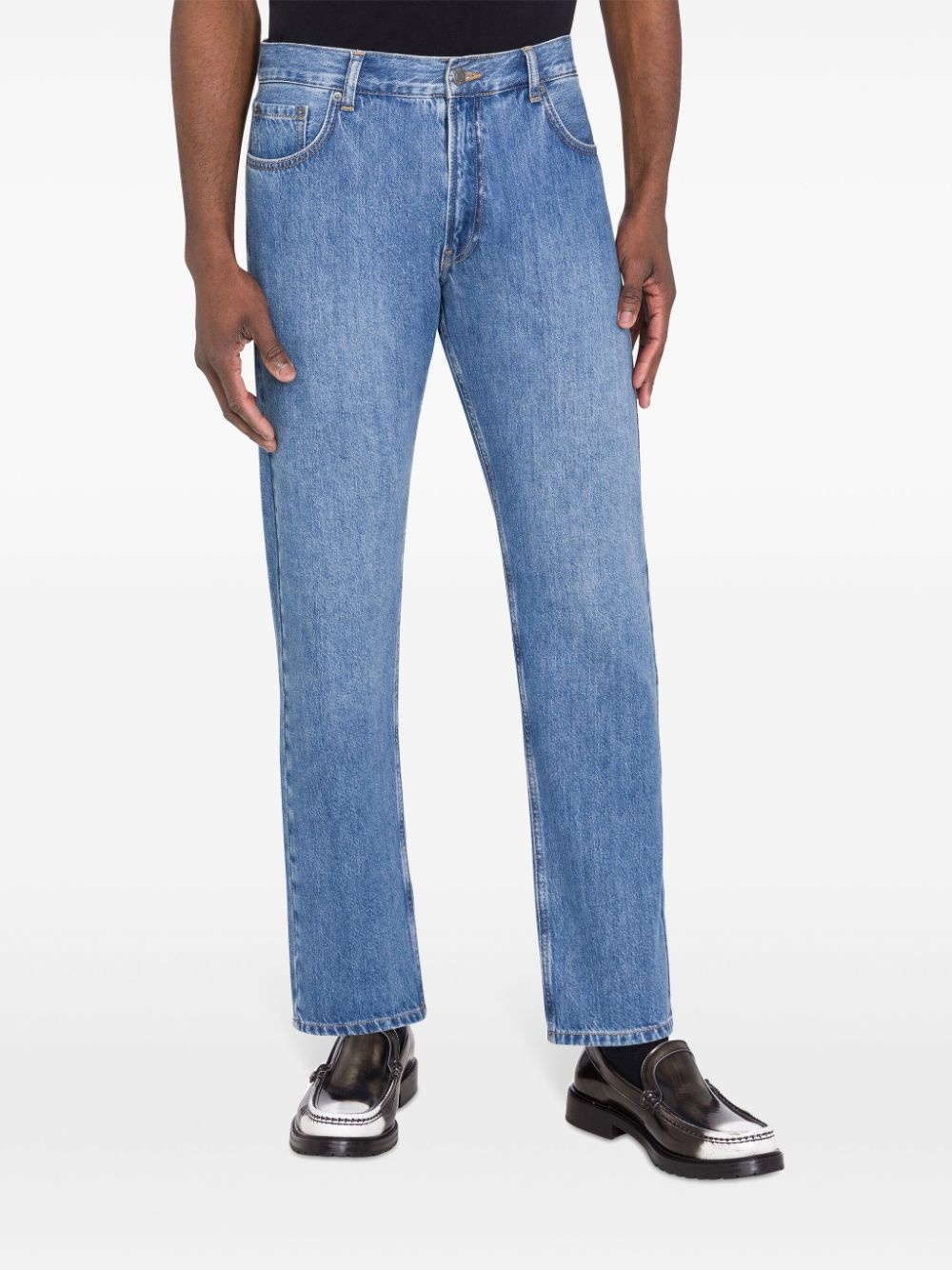 mid-rise straight jeans - 2